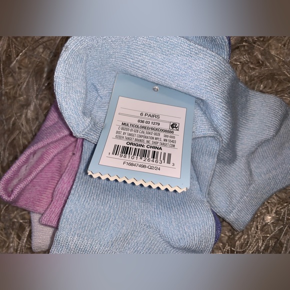 Kids Super Soft No Show Socks - 6 pack - size M NWT - Picture 4 of 5